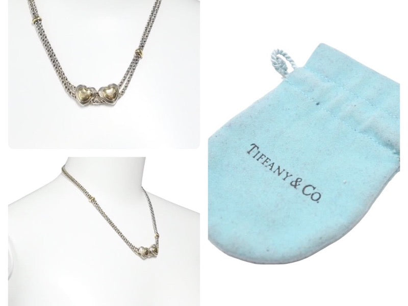 TIFFANY&Co. ティファニー ダブル ハート ロープ ネックレス 925