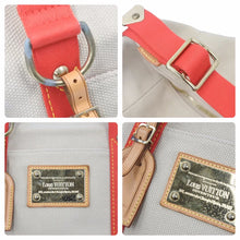 Load image into Gallery viewer, LOUIS VUITTON ルイ・ヴィトン サック ウィークエンド ハンドバッグ アンティグア ベージュ レッド 鞄 M40029 美品 中古 44352