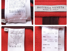 Load image into Gallery viewer, BOTTEGAVENETA ボッテガヴェネタ バイカラーコート チェスターコート 20AW イントレ レザー ワインレッド サイズ38 美品 中古 44406