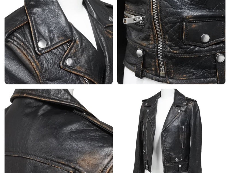 Saint Laurent サンローラン ライダースジャケット MOTORCYCLE JACKET ...