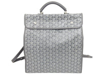 Load image into Gallery viewer, 極美品 GOYARD ゴヤール サン レジェ バックパック リュック ゴヤールディンキャンバス シュヴロッシュカーフスキン 中古 44604