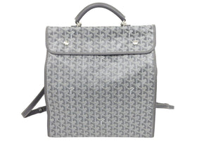 極美品 GOYARD ゴヤール サン レジェ バックパック リュック ゴヤールディンキャンバス シュヴロッシュカーフスキン 中古 44604