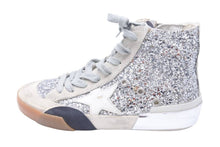 画像をギャラリービューアに読み込む, Golden Goose ゴールデングース FRANCY フランシー ハイトップスニーカー シューズ シルバーグリッター サイズ35 中古 44663