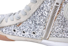 画像をギャラリービューアに読み込む, Golden Goose ゴールデングース FRANCY フランシー ハイトップスニーカー シューズ シルバーグリッター サイズ35 中古 44663