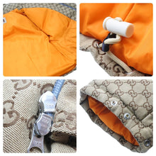 画像をギャラリービューアに読み込む, GUCCI グッチ NORTH FACE ノースフェイス 2021 GG柄 Bomber Jacket 657012 Z8AM4 ボンバージャケット ダウン M 美品 中古 44715