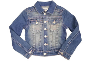 TRUE RELIGION トゥルーレリジョン デニムジャケット ジージャン コットン ポリエステル ブルー ピンク サイズ5 美品 中古 44734