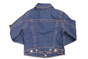 TRUE RELIGION トゥルーレリジョン デニムジャケット ジージャン コットン ポリエステル ブルー ピンク サイズ5 美品 中古 44734