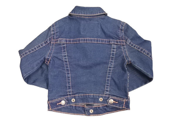 TRUE RELIGION トゥルーレリジョン デニムジャケット ジージャン コットン ポリエステル ブルー ピンク サイズ5 美品 中古 44734