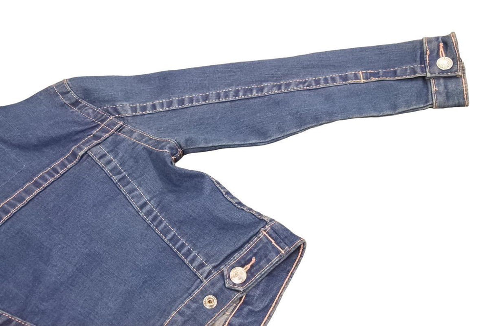 TRUE RELIGION True Religion Denim Jacket Jean Cotton Polyester Blue Pink Size 5 Good Condition Used 44734