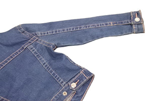 TRUE RELIGION トゥルーレリジョン デニムジャケット ジージャン コットン ポリエステル ブルー ピンク サイズ5 美品 中古 44734