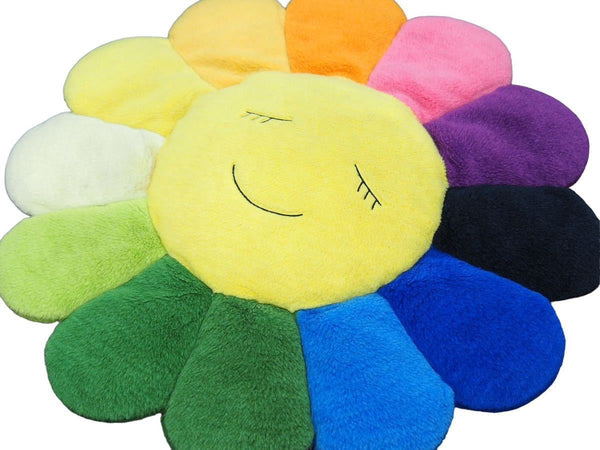 KAIKAIKIKI Plush Cushion Flower Takashi Murakami Multicolor Good Condition Used 45071