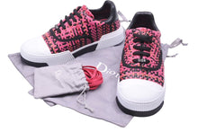 画像をギャラリービューアに読み込む, 新品未使用 Christian Dior クリスチャンディオール スニーカー シューズ LEATHERTRAINERS ピンク ブラック ホワイト 38 1/2 45253
