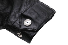 画像をギャラリービューアに読み込む, LOUISVUITTON ルイヴィトン クロップド レザー ジャケット ブラック シルバー モノグラム FGLJ80JNN サイズ34 美品 中古 45348