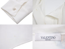 Load image into Gallery viewer, Valentino ヴァレンチノ スカーフ付き長袖シャツ シルク デザイン SB0AE485527 サイズ38 美品 中古 45354