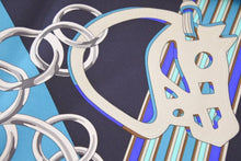 Load image into Gallery viewer, 新品同様 激レア HERMES エルメス スカーフ カレ90  Brides et Gris-Gris 馬勒とチャーム シルク 中古 45406