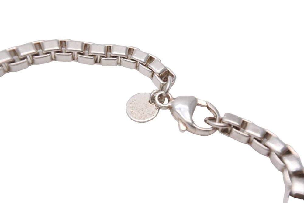 TIFFANY&CO Tiffany Venetian Bracelet, Square Ring, Women's, Sterling Silver 925, 14.0g, Excellent Condition, Used, 45451