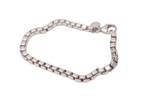 TIFFANY&CO ティファニー ベネチアン ブレスレット アクセサリー スクエアリング レディース シルバー925 14.0g 美品 中古 45451