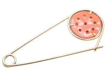 画像をギャラリービューアに読み込む, 極美品 LOEWE ロエベ メカノピン アクセサリー メンズ レディース オレンジ×ゴールド系 美品 中古 45504