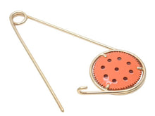 画像をギャラリービューアに読み込む, 極美品 LOEWE ロエベ メカノピン アクセサリー メンズ レディース オレンジ×ゴールド系 美品 中古 45504