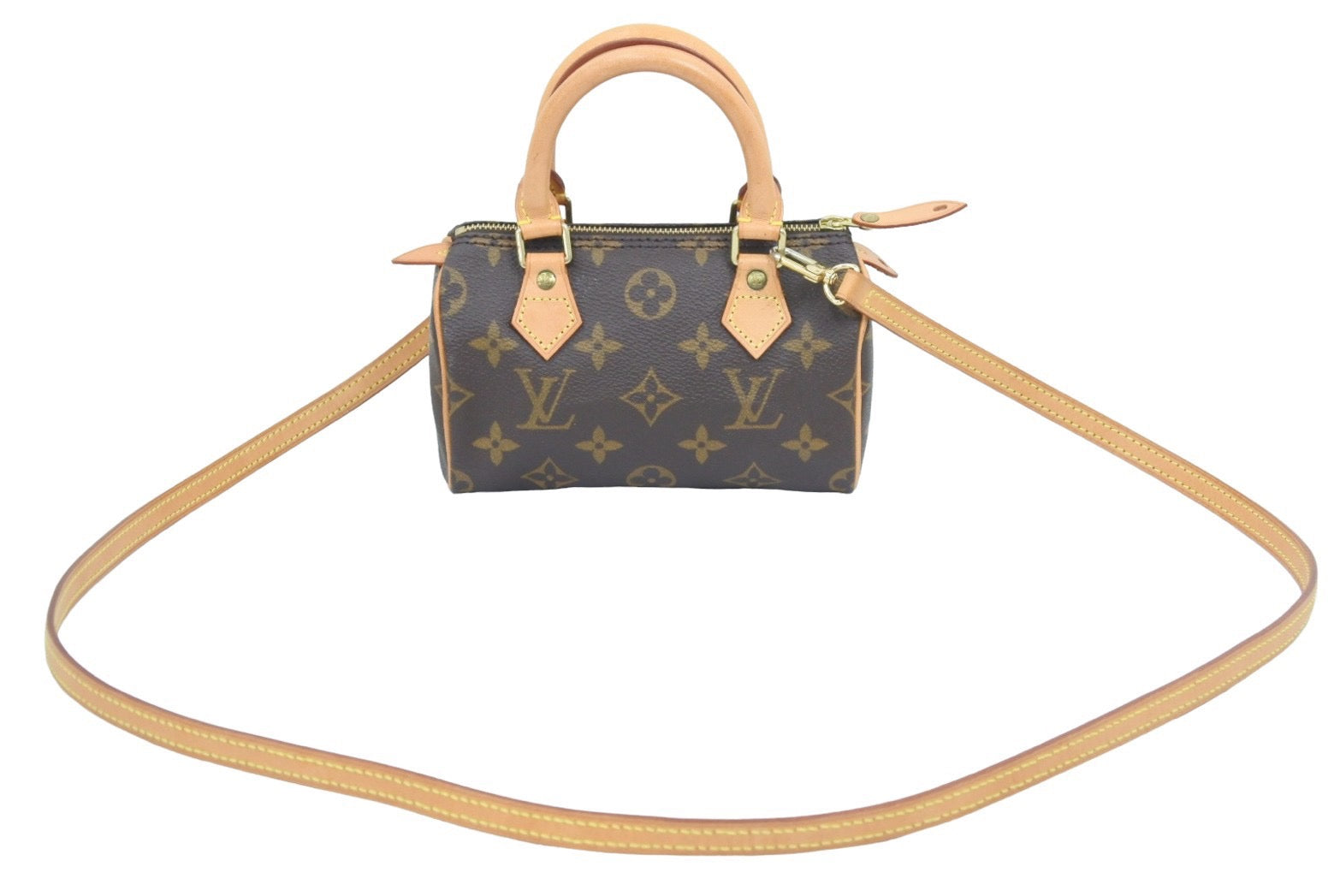 Louis Vuitton Mini Speedy 2way Handbag Th0948 Purse Monogram M41534