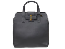 Load image into Gallery viewer, 極美品 DELVAUX デルボー サンプリシームトート ブラック メンズ トートバッグ 中古 45542