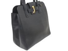 Load image into Gallery viewer, 極美品 DELVAUX デルボー サンプリシームトート ブラック メンズ トートバッグ 中古 45542