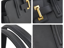 Load image into Gallery viewer, 極美品 DELVAUX デルボー サンプリシームトート ブラック メンズ トートバッグ 中古 45542
