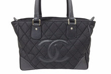 画像をギャラリービューアに読み込む, CHANEL シャネル パリニューヨークライン マトラッセ ココマーク トートバッグ 12番台 ナイロン レザー 美品 中古 45548