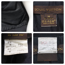 Load image into Gallery viewer, LOUISVUITTON ルイヴィトン モノグラム ミニラン ブルゾンジャケット シルク ポリエステル ブラック サイズ36 美品 中古 45591
