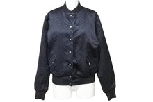 Load image into Gallery viewer, LOUISVUITTON ルイヴィトン モノグラム ミニラン ブルゾンジャケット シルク ポリエステル ブラック サイズ36 美品 中古 45591