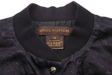 Load image into Gallery viewer, LOUISVUITTON ルイヴィトン モノグラム ミニラン ブルゾンジャケット シルク ポリエステル ブラック サイズ36 美品 中古 45591
