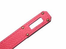 Load image into Gallery viewer, 未使用 HERMES エルメス ケリーウォレット ヴォーエプソン A刻印 ピンク系 シルバー金具 長財布 箱付き 中古 45609