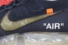 Load image into Gallery viewer, NIKE ナイキ OFFWHITE オフホワイト VAPORMAX ヴェイパーマックス スニーカー シューズ ブラック サイズ29 良品 中古 45641