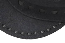 Load image into Gallery viewer, 極美品 Hermes エルメス キャスケット ウール ネイビー セリエ レザーステッチ 箱付き タグ付き サイズ57 中古 45666