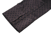 画像をギャラリービューアに読み込む, GUCCI グッチ 長袖シャツ シルクシャツ 総柄トップス ブラウン ベージュ シルク イタリア製 サイズ44 美品 中古 45727