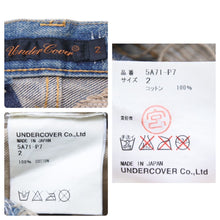 Load image into Gallery viewer, 超名作 UNDERCOVER アンダーカバー 85デニム 05AW ARTS&amp;CRAFTS期 インディゴ レディース サイズ2 美品 中古 45765