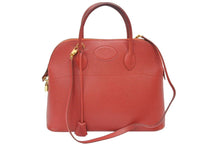 Load image into Gallery viewer, HERMES エルメス ボリード35 ルージュアッシュ □A刻 ゴールド金具 クシュベル 中古 45785