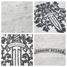 Load image into Gallery viewer, CHROME HEARTS クロムハーツ ジップアップパーカー ダガージップ プリント グレー サイズS 良品 中古 45789