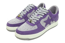 Load image into Gallery viewer, 新品同様 A BATHING APE アベイシングエイプ M191008 スニーカー BAPE STA パープル サイズ27.5 シルバー金具 中古 45814