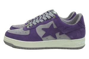 新品同様 A BATHING APE アベイシングエイプ M191008 スニーカー BAPE STA パープル サイズ27.5 シルバー金具 中古 45814