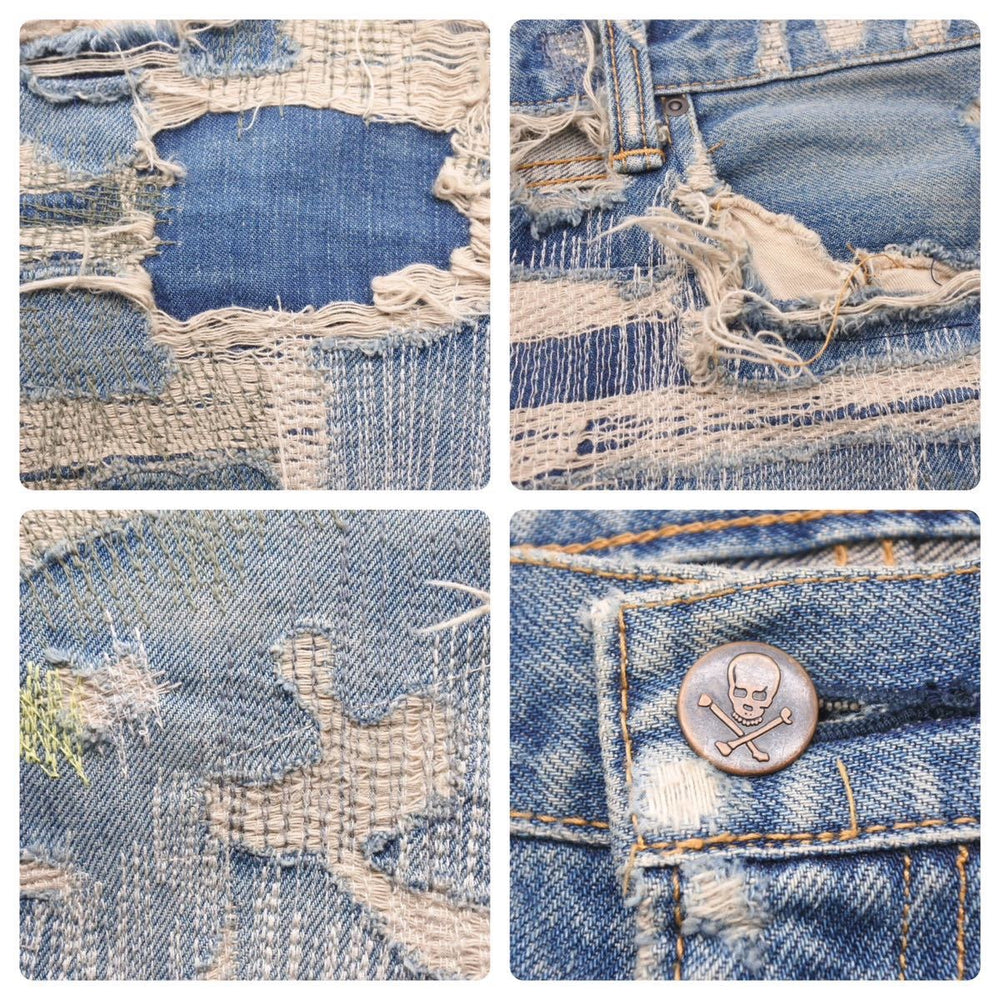 Super Rare UNDERCOVER Vintage Masterpiece 85 Denim Jeans Bottom Blue 05AW Size 3 Men's Used 45835