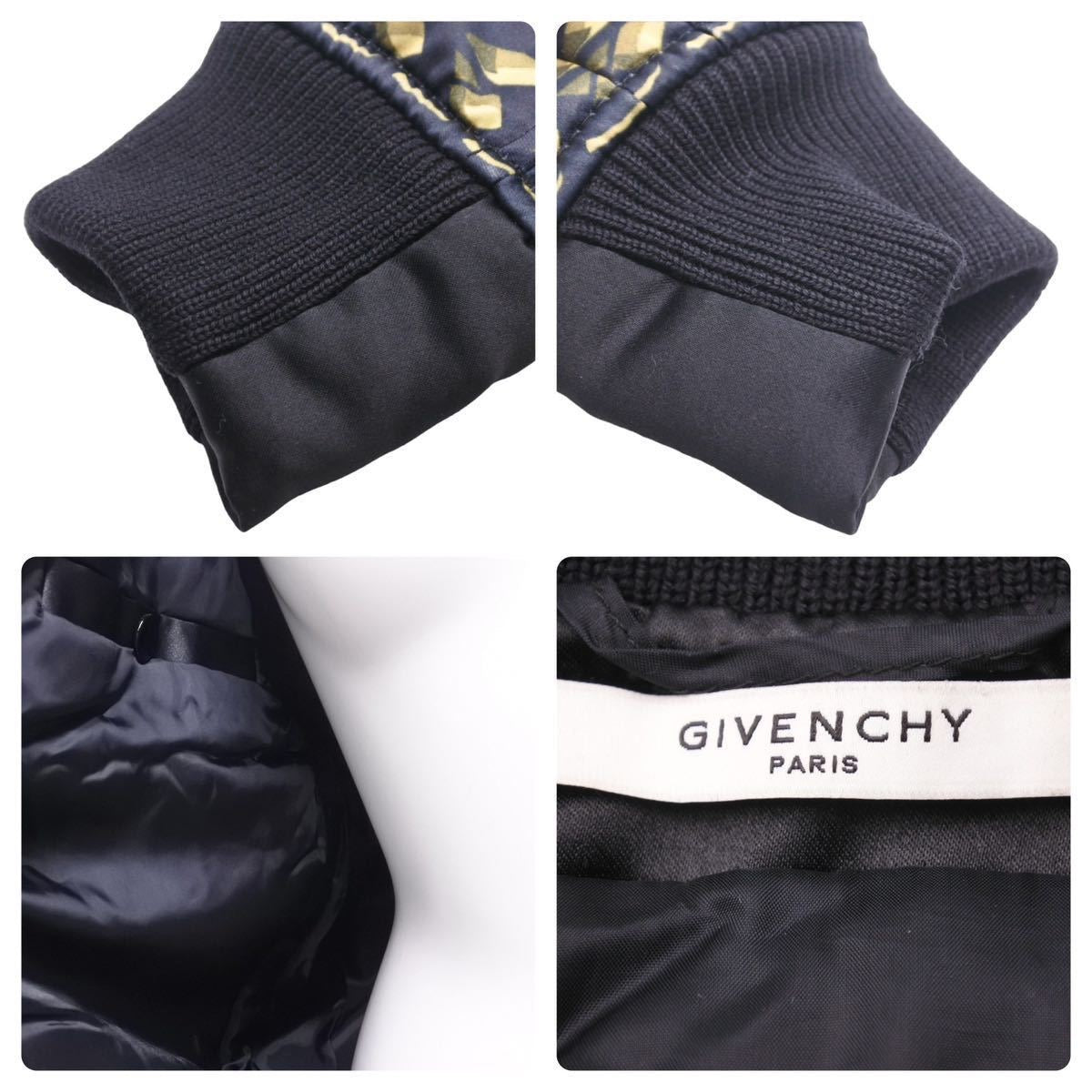 Givenchy ジバンシー 花柄 黒豹 ブルゾンジャケット ブラック