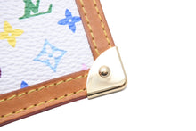 Load image into Gallery viewer, LOUIS VUITTON ルイ ヴィトン M92655 ホワイト マルチカラー 村上隆 ポシェット クレ キーケース 美品 中古 45873