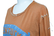 画像をギャラリービューアに読み込む, TRUE RELIGION トゥルーレリジョン ロングスリーブTシャツ ブラウン ホワイトステッチ 中古品 45881