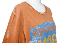 画像をギャラリービューアに読み込む, TRUE RELIGION トゥルーレリジョン ロングスリーブTシャツ ブラウン ホワイトステッチ 中古品 45881