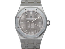 画像をギャラリービューアに読み込む, オーデマ・ピゲ AUDEMARS PIGUET ロイヤルオーク オートマティック 15450ST.OO.1256ST.02 グレー文字盤 美品 中古 45951