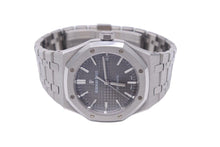 画像をギャラリービューアに読み込む, オーデマ・ピゲ AUDEMARS PIGUET ロイヤルオーク オートマティック 15450ST.OO.1256ST.02 グレー文字盤 美品 中古 45951
