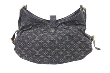 画像をギャラリービューアに読み込む, LouisVuitton ルイヴィトン スライトリー ショルダーバッグ M95835 モノグラム デニムキャンバス ブラック 美品 中古 45954