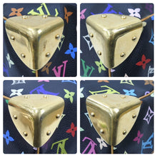 画像をギャラリービューアに読み込む, ルイヴィトン LOUIS VUITTON キーポル45 ボストンバッグ マルチカラー 黒 M92640 良品 中古 45956