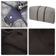 画像をギャラリービューアに読み込む, GUCCI グッチ ハンドバック GG柄 206501 コーティングキャンバス ベージュ ブラウン レザー 美品 中古 45962